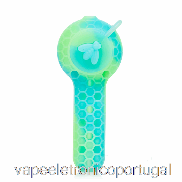 Vape Eletronico Stratus 2 Em 1 Colher De Silicone Aqua Brilho (azul Uv / Verde Uv)